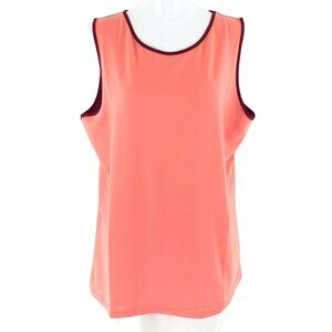 Helly Hansen Womens Sleeveless Top Muscle Tee Color Block Vented Pink Purple L